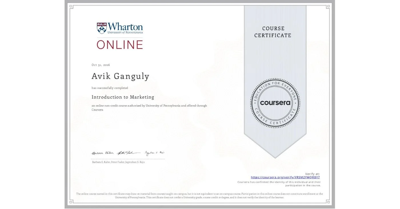 Wharton · Intro to Marketing